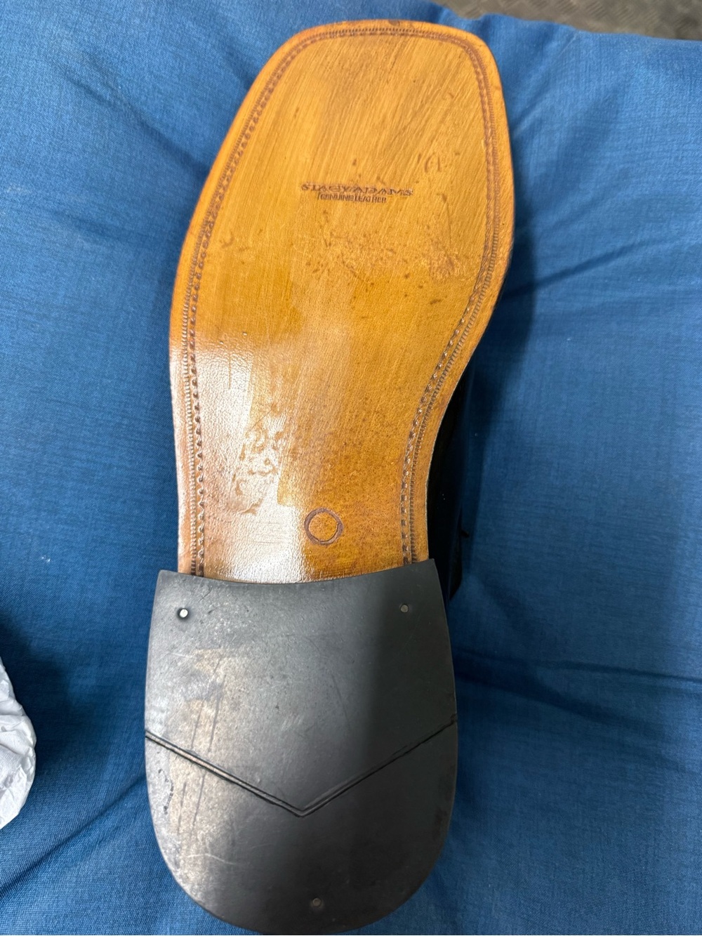 Stacy Adams Leather Mens Dress Shoes Black Size 12 - Picture 4 of 6